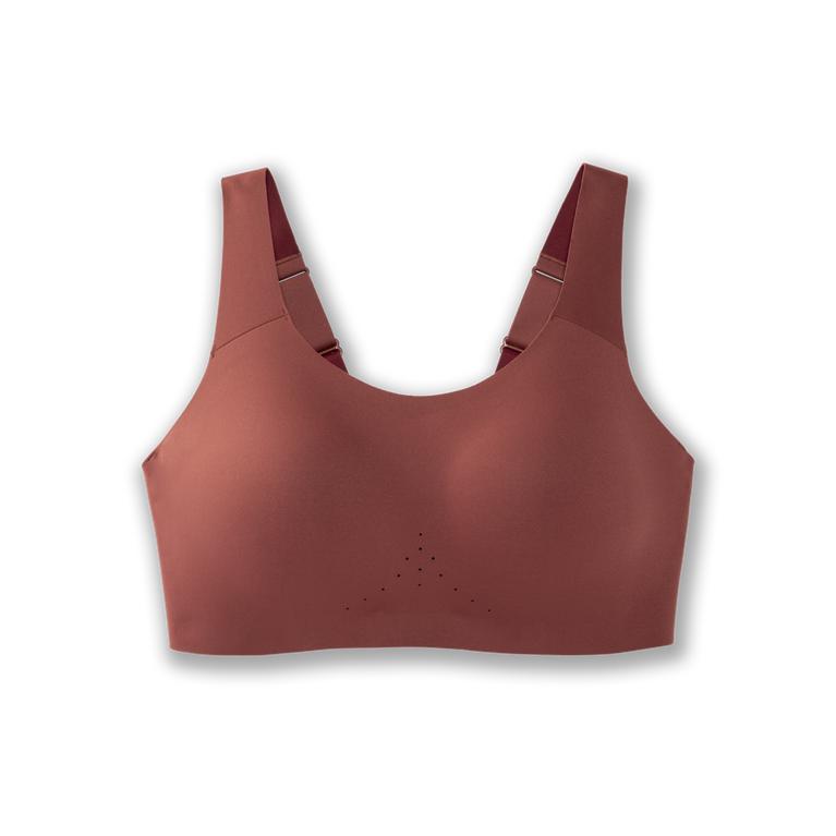 Brooks DARE SCOOPBACK Running Bra Womens Outlet - Burgundy/Terracotta (VME138057)